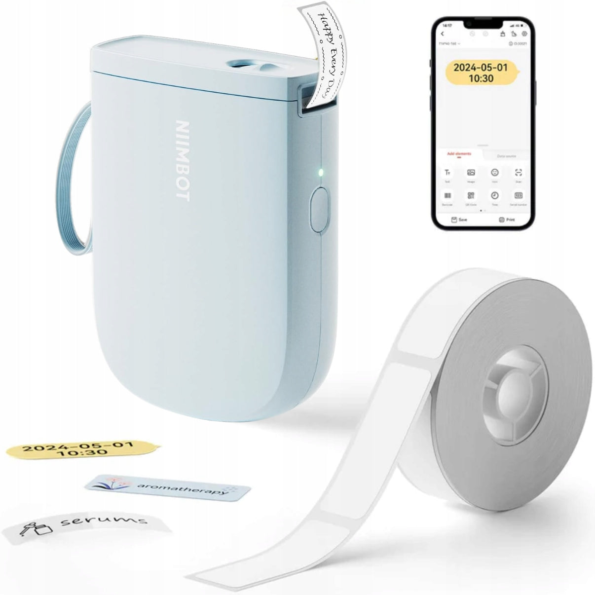 Label printer portable Niimbot D11 D11_H 2024 text Bluetooth graphics