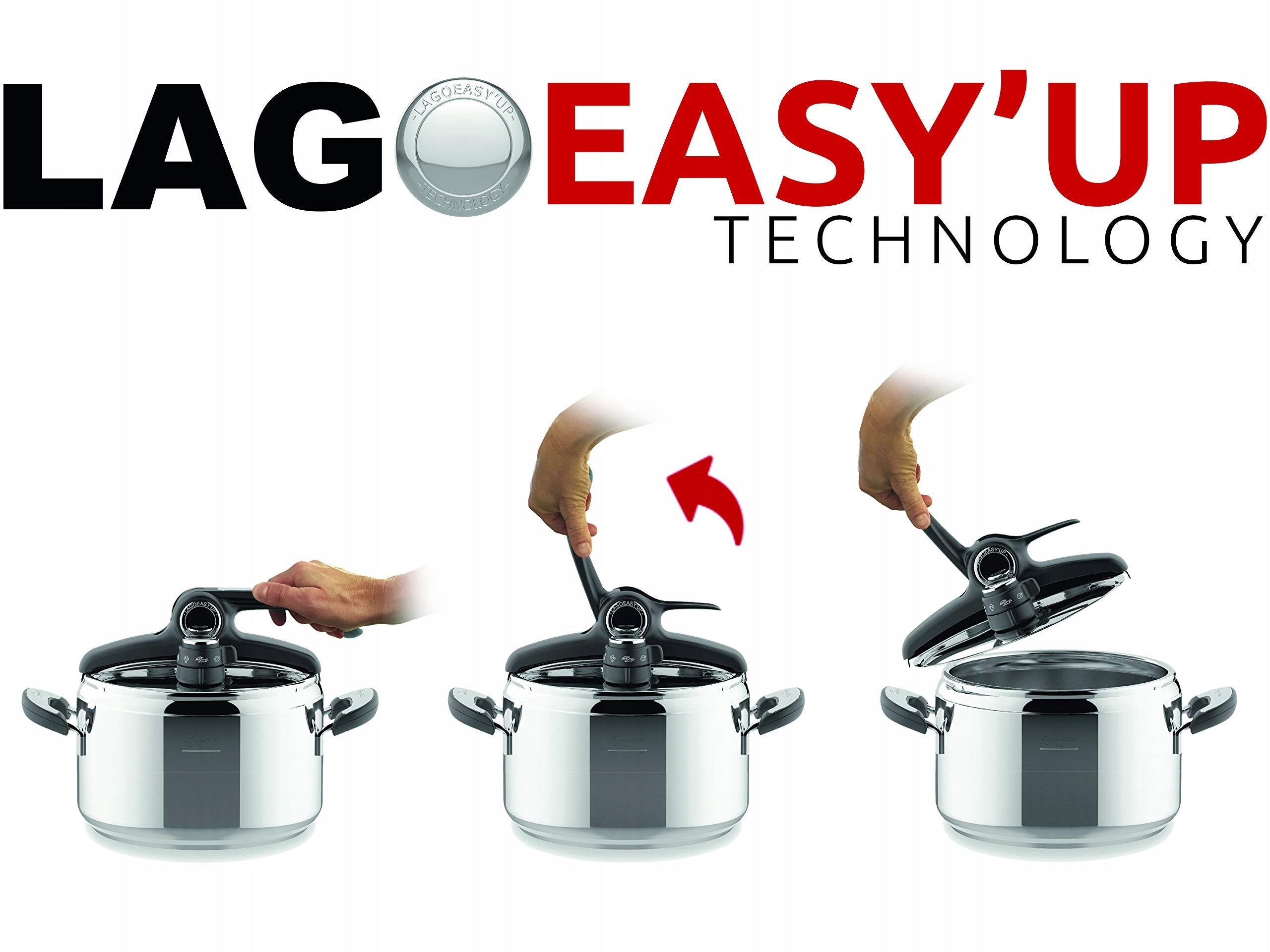 Lagostina Irradial Control Lagoeasy'Up pressure cooker, Brand Lagostina