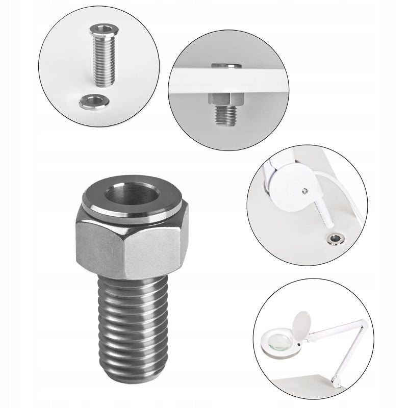 Lamp holder-magnifying glass tube inox Brand Activ