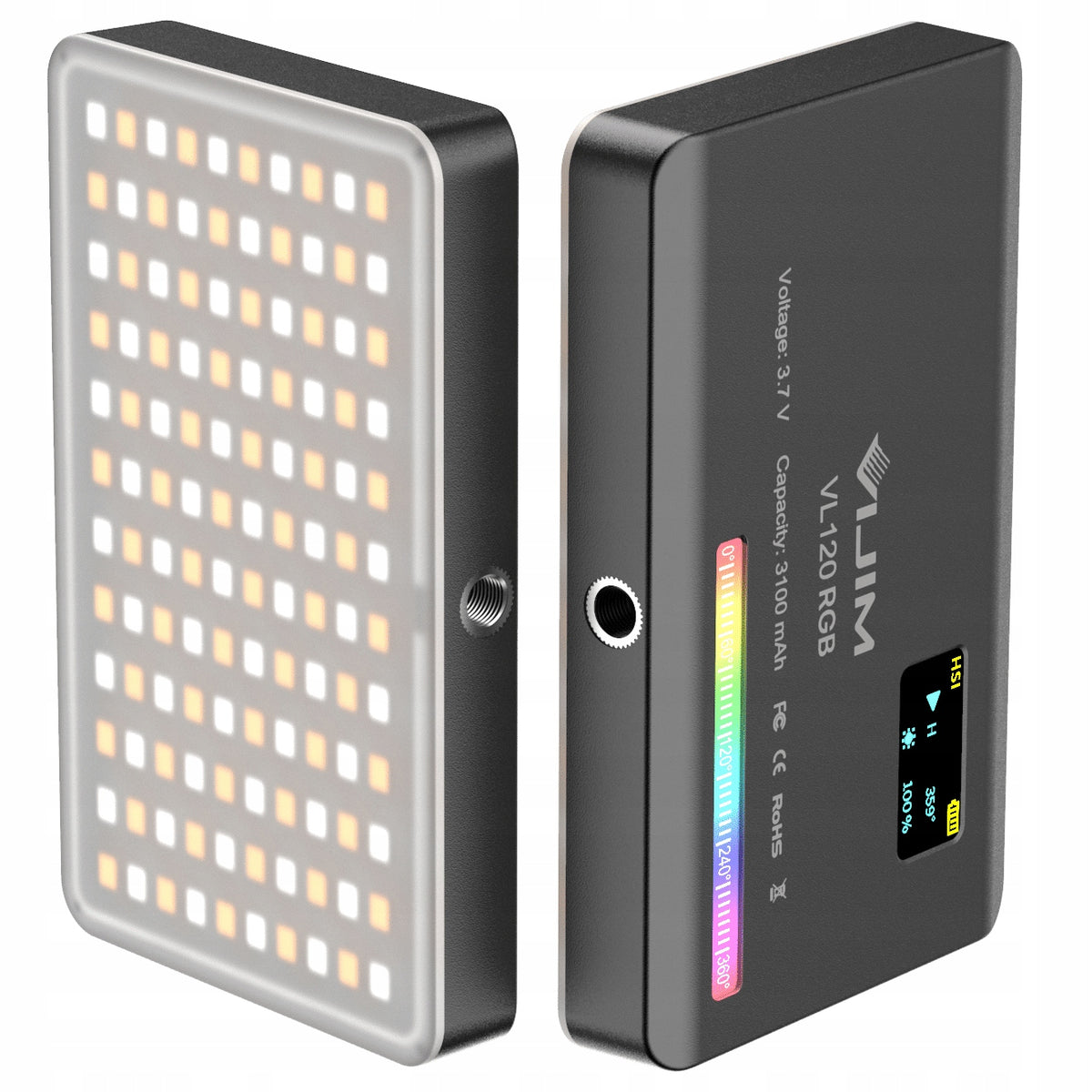 Lampa LED RGB Ulanzi VL120 do kamery fotograficzna CRI95+ 2500-9000K