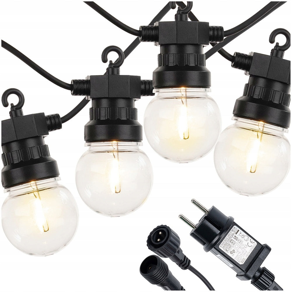 Lamps GARLAND GLOWING garden outdoor 20x bulb light chain Power supply mains