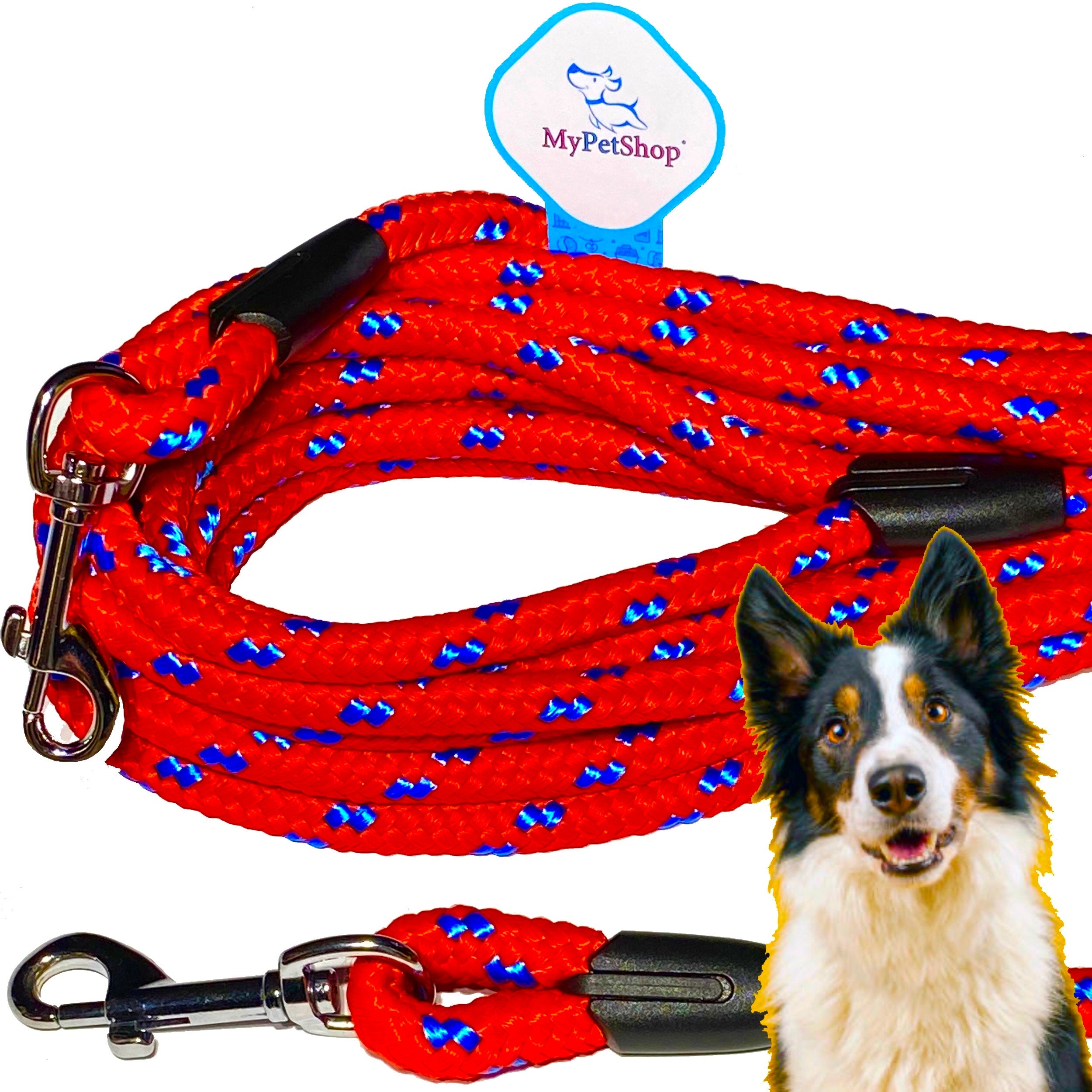 Lanyard for Dog Training Rope Training 15m. Very strong with 10mm core