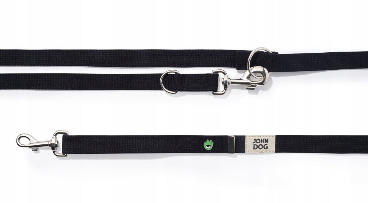 Lanyard for dog black tape 2,5 cm John Dog Hey hau hello Manufacturer code AJDP220HCZ2524