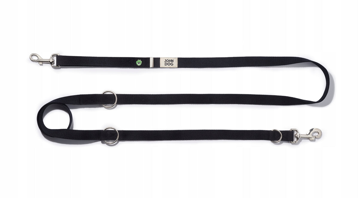 Lanyard for dog black tape 2,5 cm John Dog Hey hau hello Packaging status original