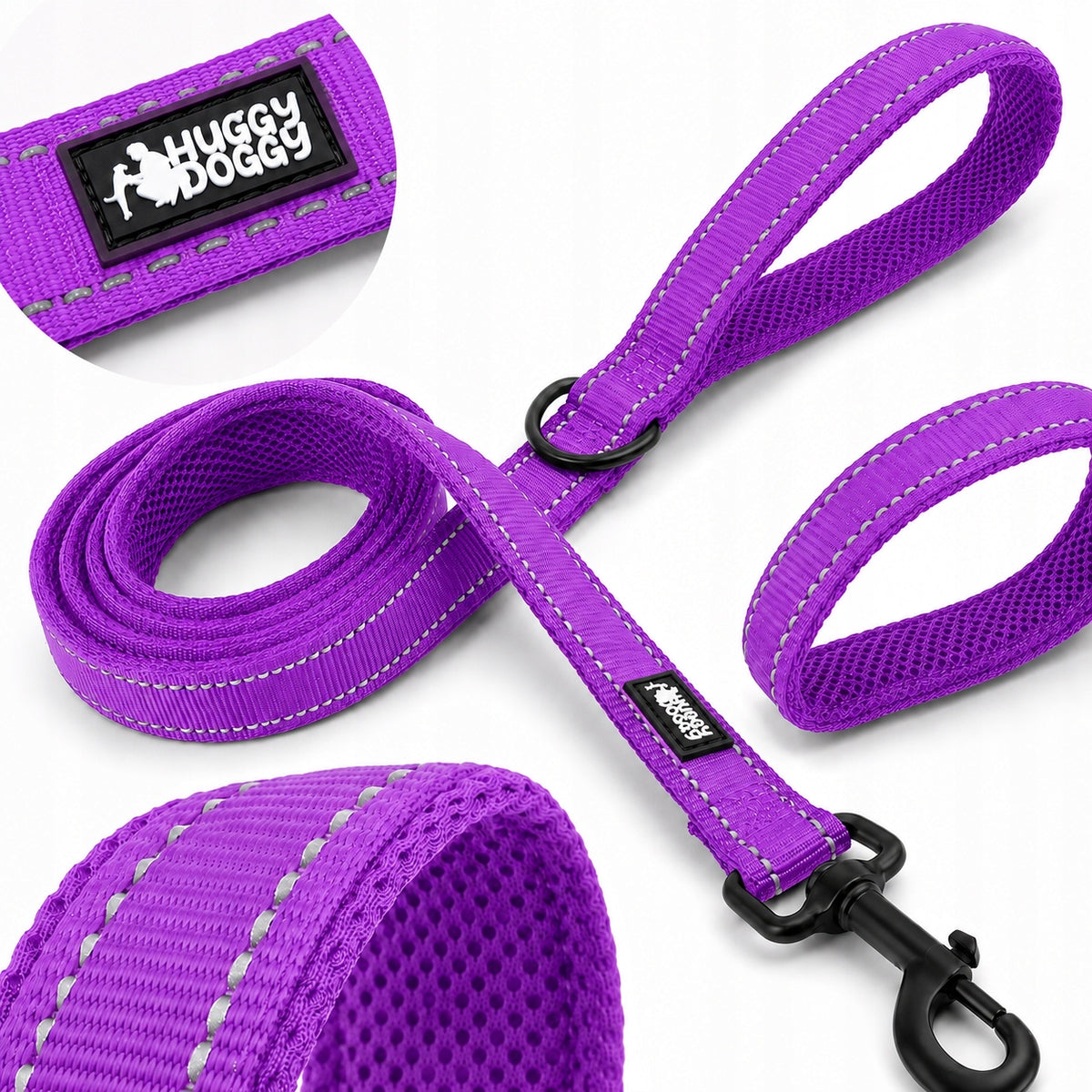 Lanyard for puppy small dog HUGGY DOGGY reflective 2 m yorka shih tzu S
