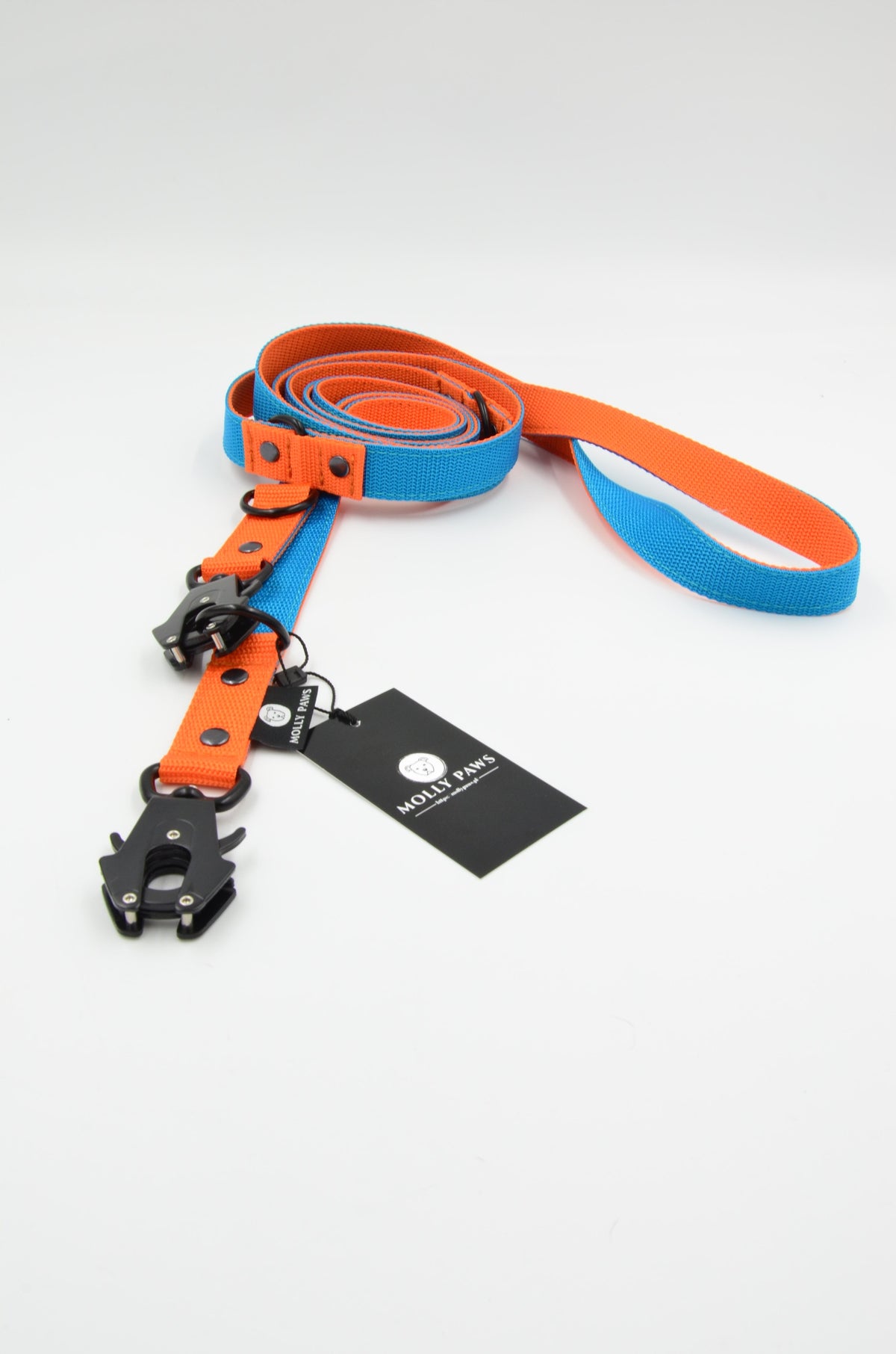 Lanyard strong for dog on tactical carabiners width 2,5cm length 3meters