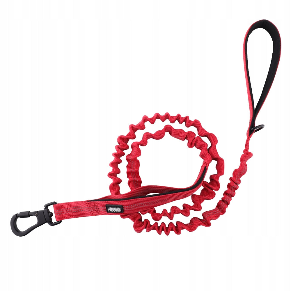 Lanyard with shock absorber for big dog bungee red strong HUGGY DOGGY XL Packaging status original
