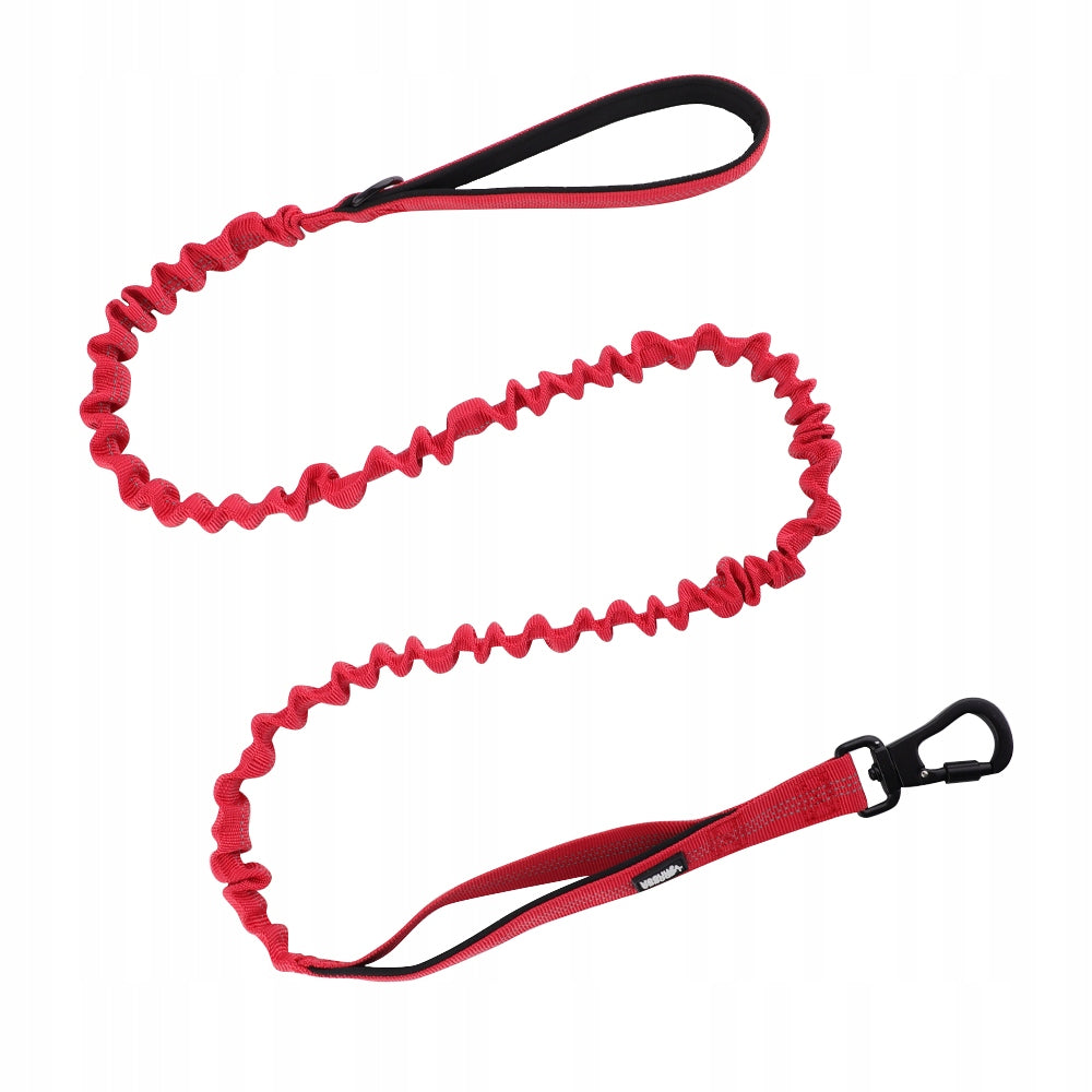 Lanyard with shock absorber for big dog bungee red strong HUGGY DOGGY XL
