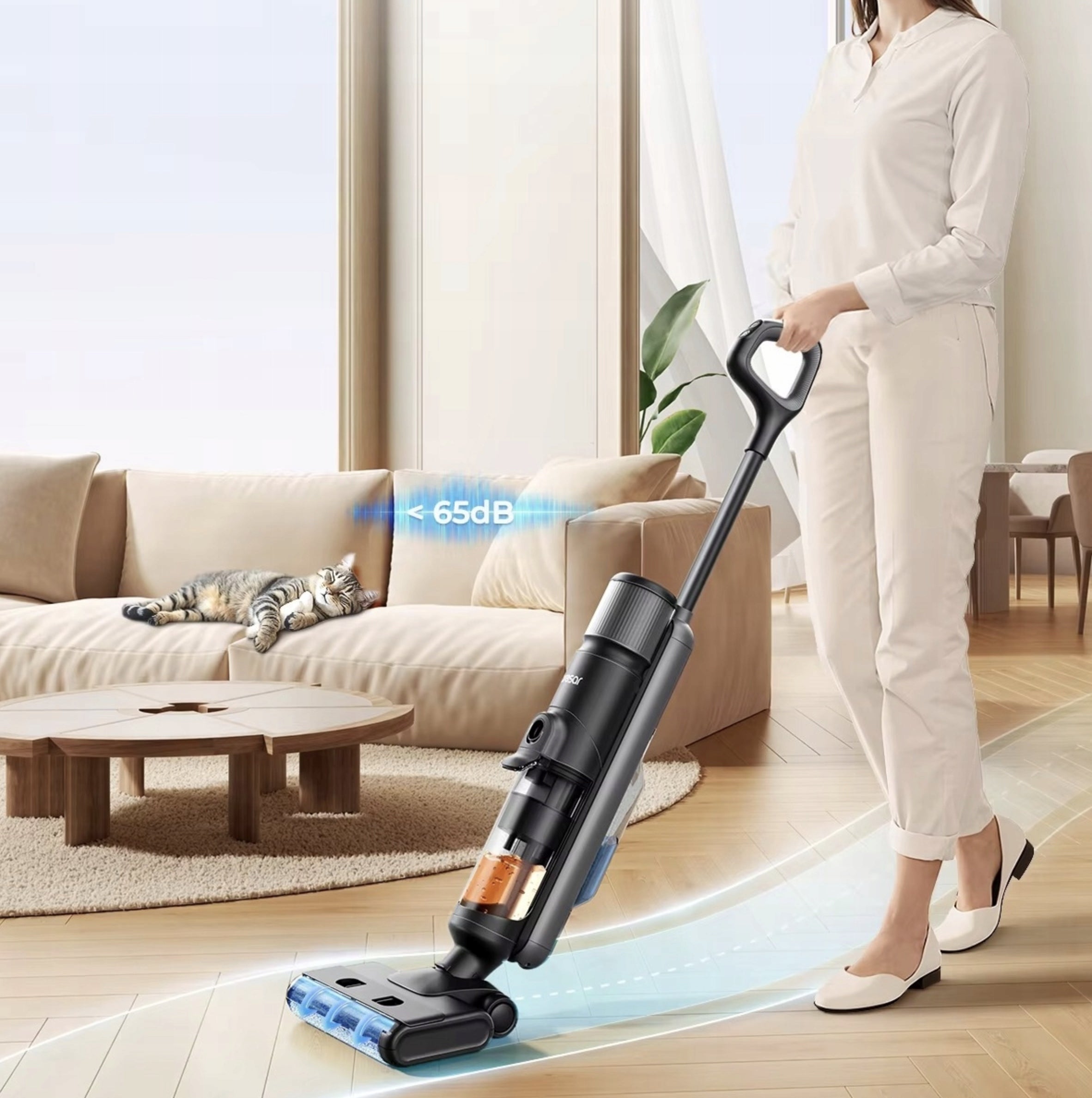Laresar M3 Cordless mopping vacuum cleaner 2in1 wet/dry 55min HEPA Mop Dust container volume 1 l