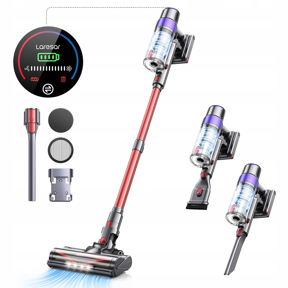 Laresar V8 cordless vacuum cleaner, battery upright vacuum cleaner