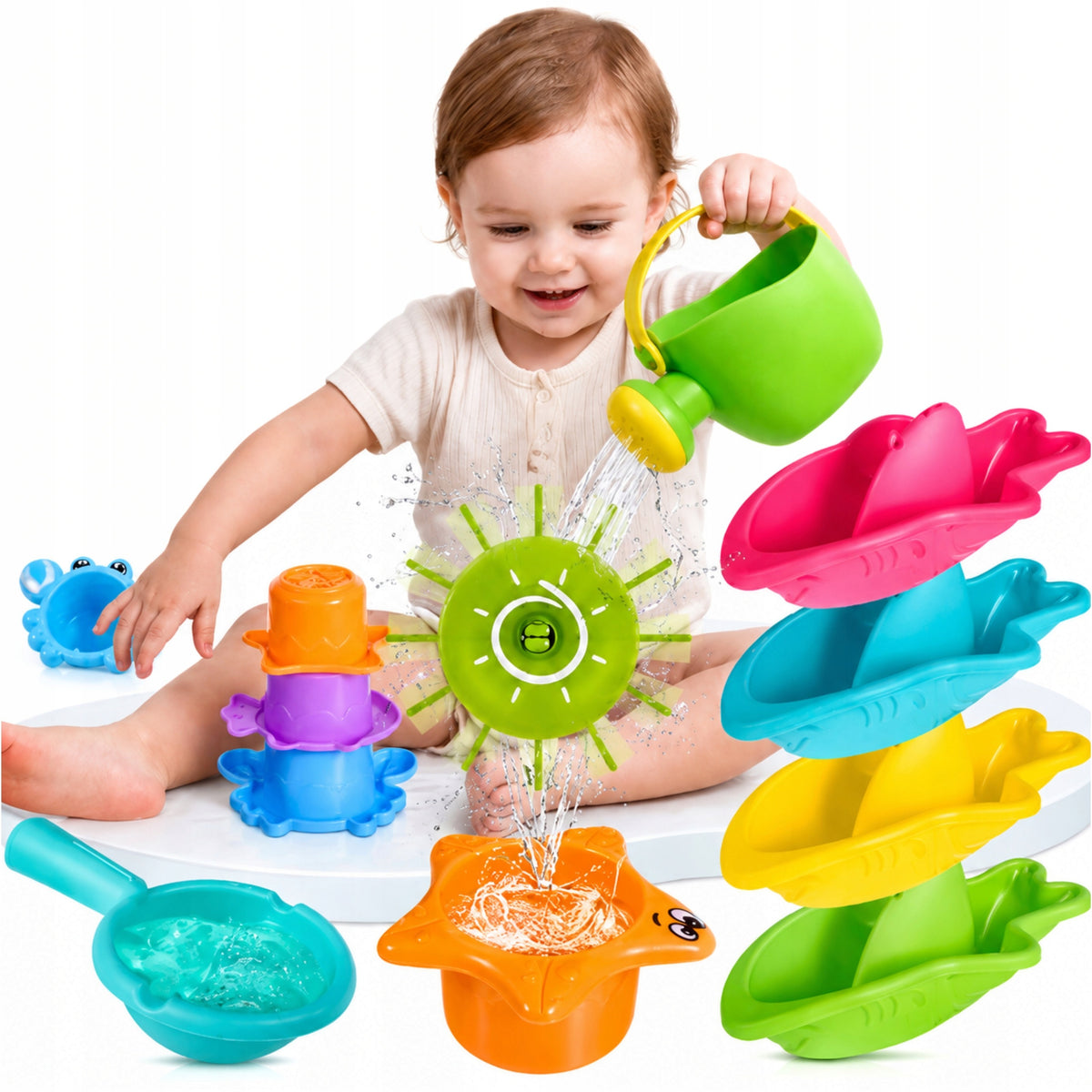 Large Bath Toy Set - Bathtub Pool Water Toys