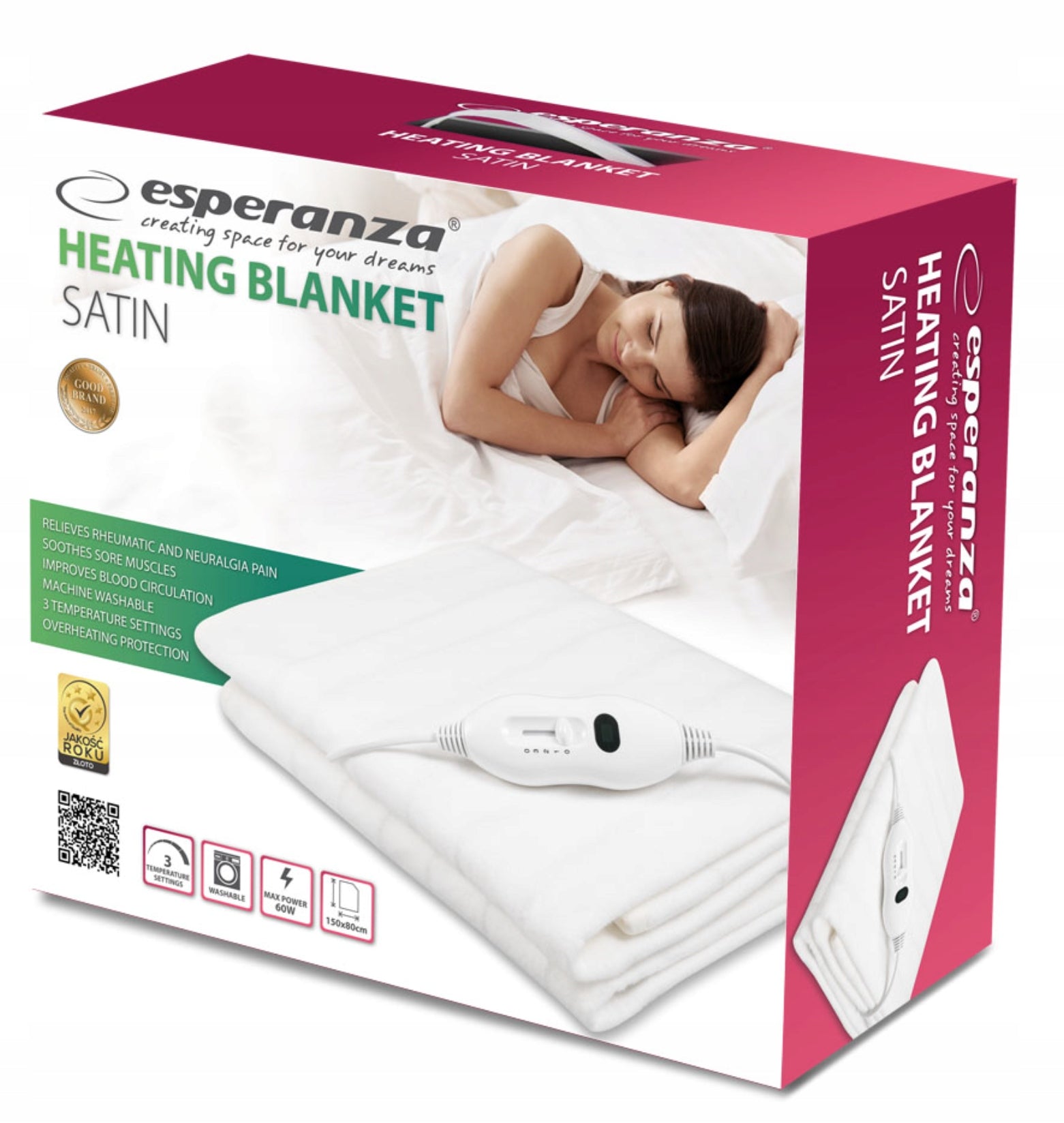 Large Blanket Electric Heating Soft 80x150 Heated Heating Mat Remote Control Manufacturer code EHB002
