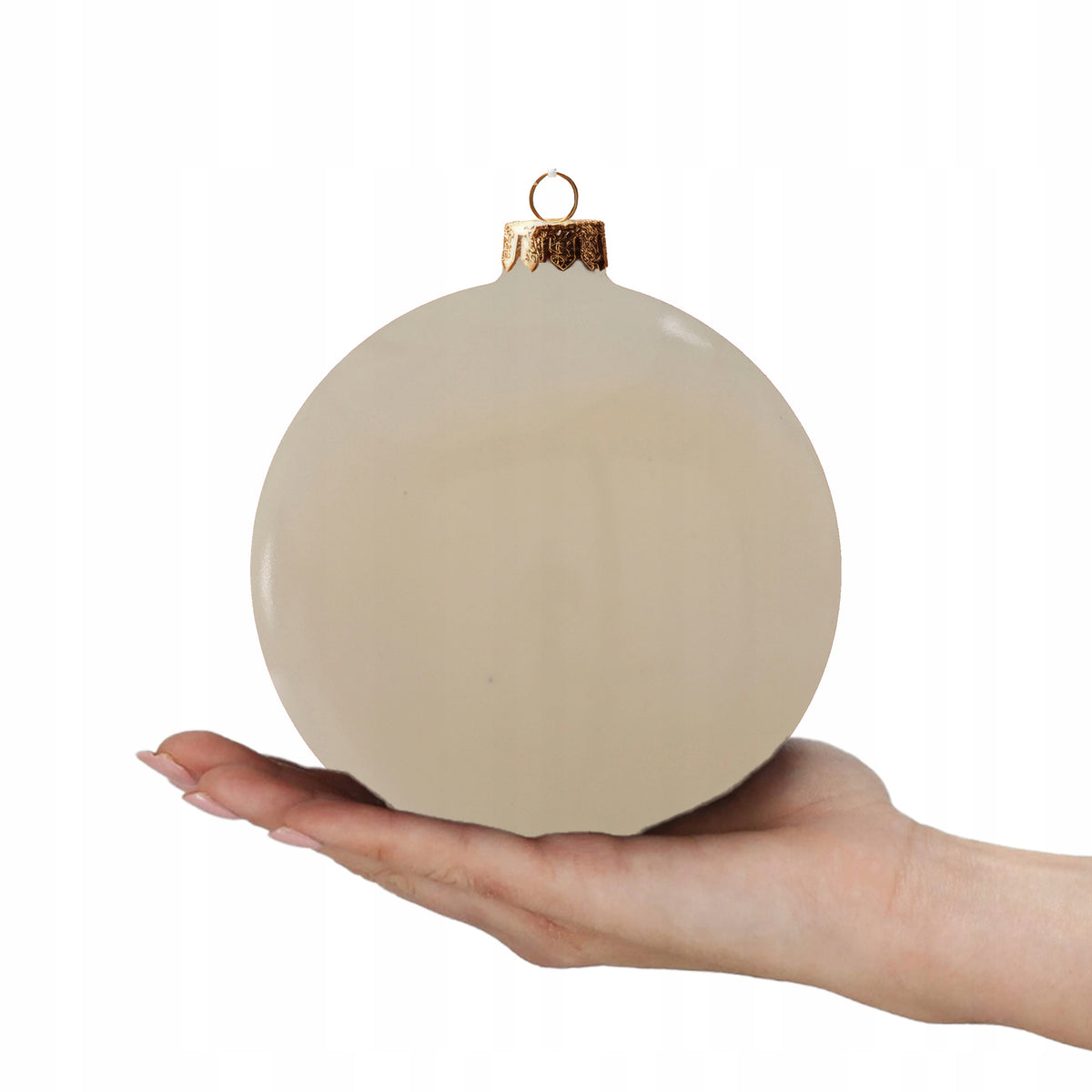 Large Christmas tree bauble pearl gloss 20 cm plastic unbreakable Packaging status original