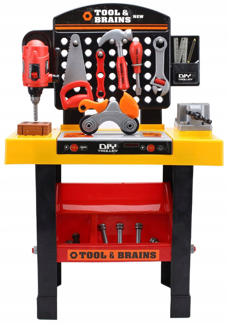 Large DIY workshop "Tool & Brains" 39 elements Packaging status original