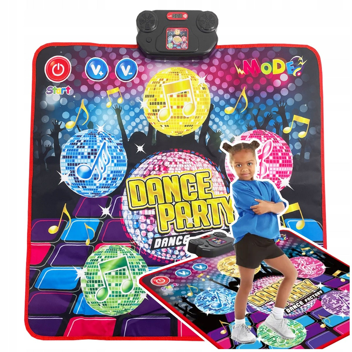 Large Dance Mat For Kids Fun Gameplay Music Dance In One 90x90