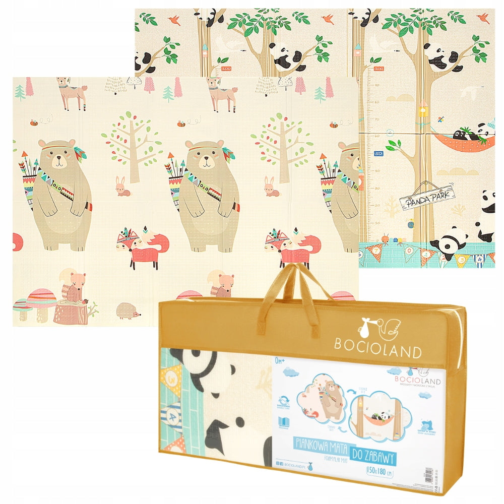 Large Foam Mat 150x180 cm DOUBLE-SIDED SOFT THICK - fun, crawling