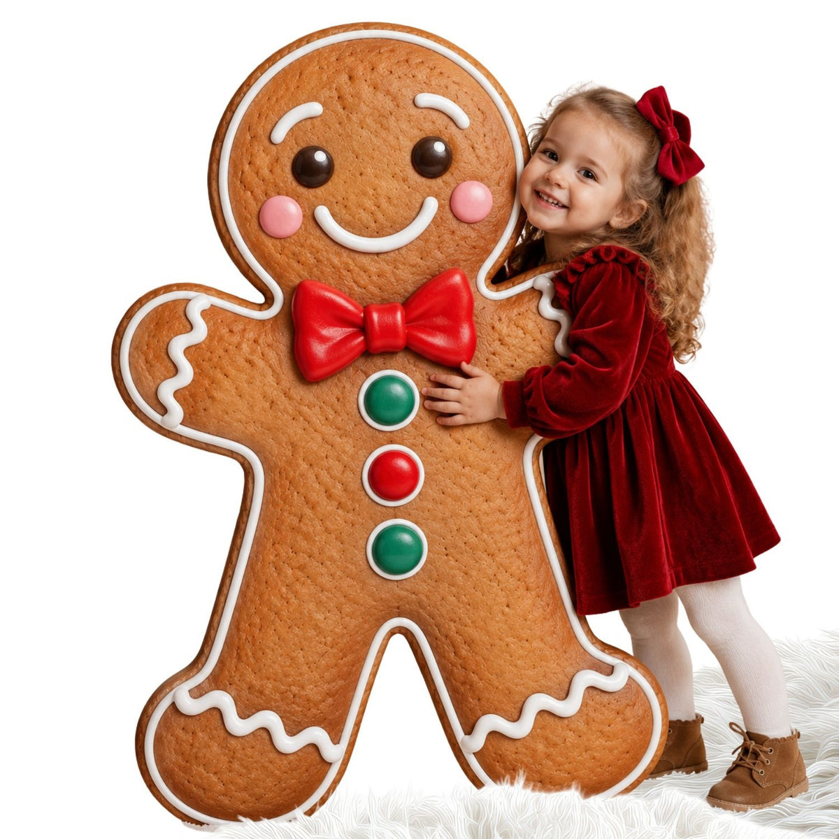 Large Format Figurine Props for Christmas Session Gingerbread Biscuits 75cm
