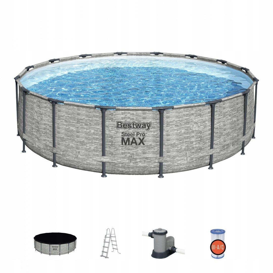 Large Frame Pool BESTWAY 5619E 488x122cm Pump Cover