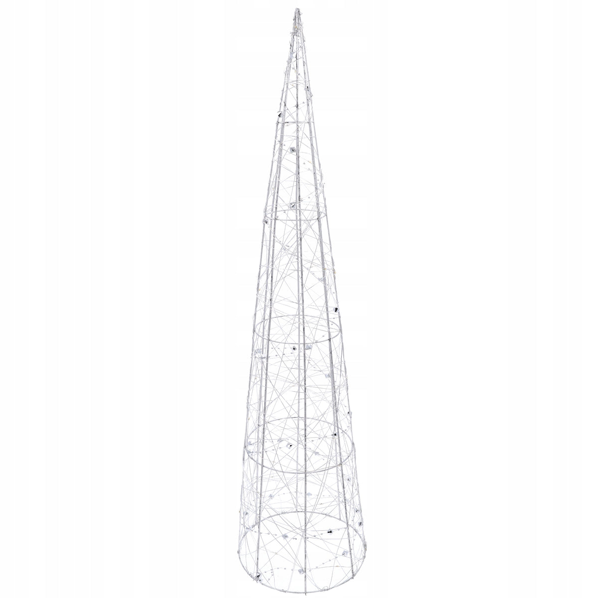Large Glowing Silver Christmas Tree 40 LED Battery Operated Christmas Decoration 80cm Manufacturer code #10380
