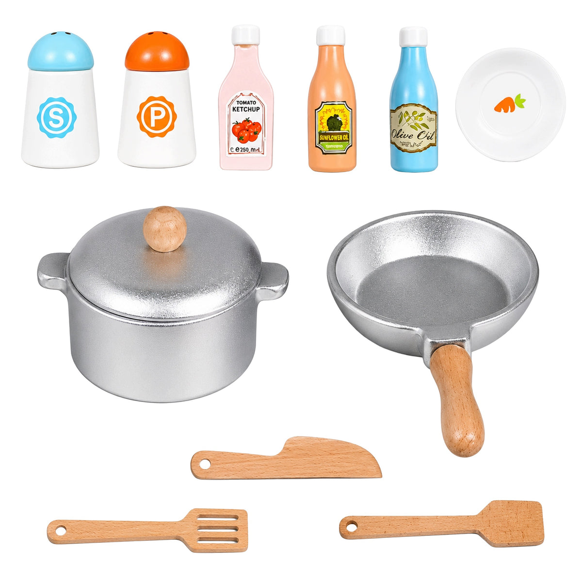Large Interactive Kitchen Wooden Educational Toy for Kids Accessories Manufacturer code KUGO kids Duża Interaktywna Kuchnia Drewniana