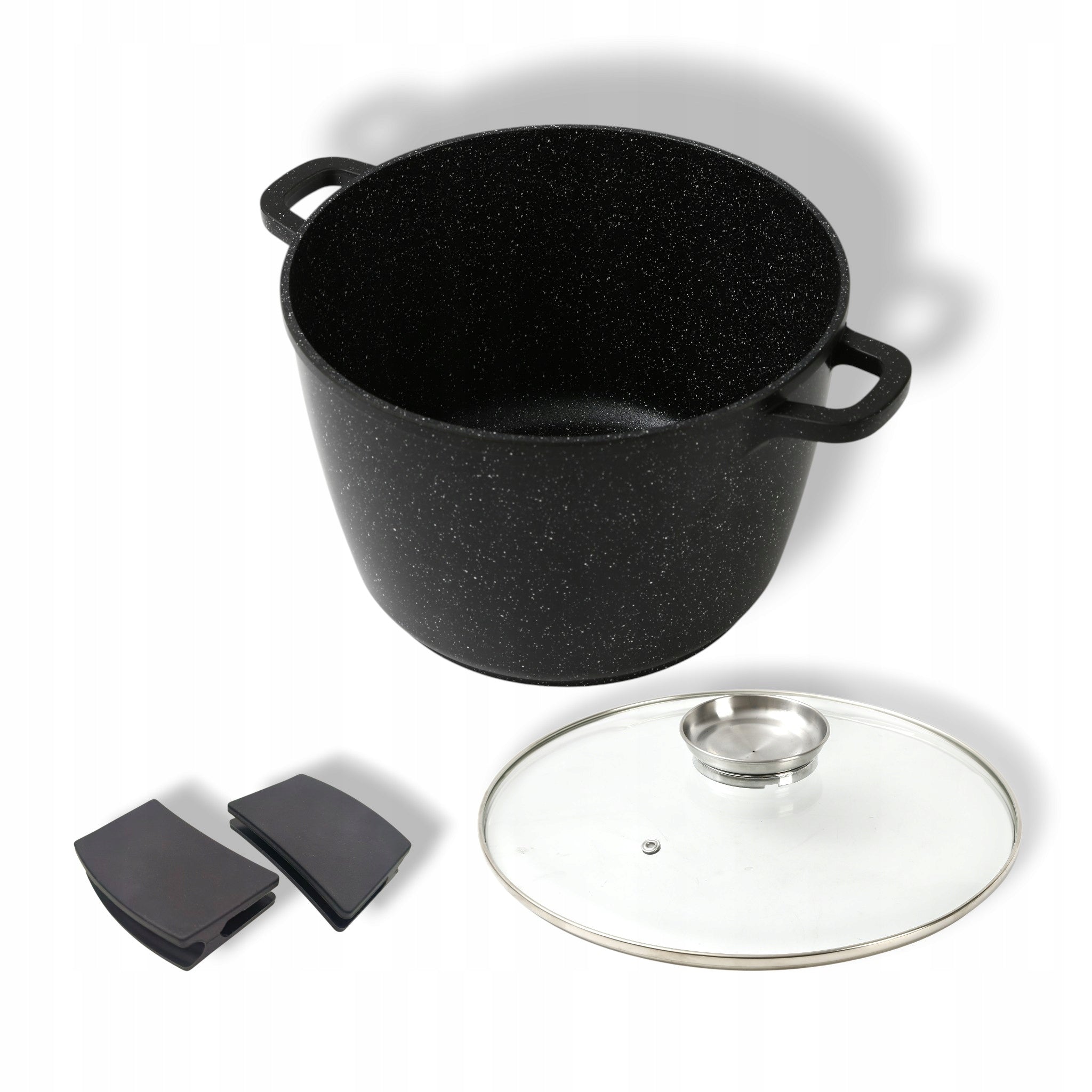 Large Marble Pot 7L with Lid and Aroma Knob System 24cm Packaging status original