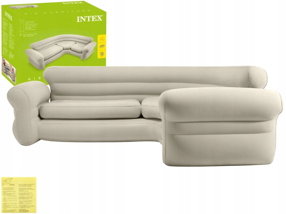 Large Mattress Inflatable Velour Sofa Bed 257x203x76 Intex 68575 New 2026