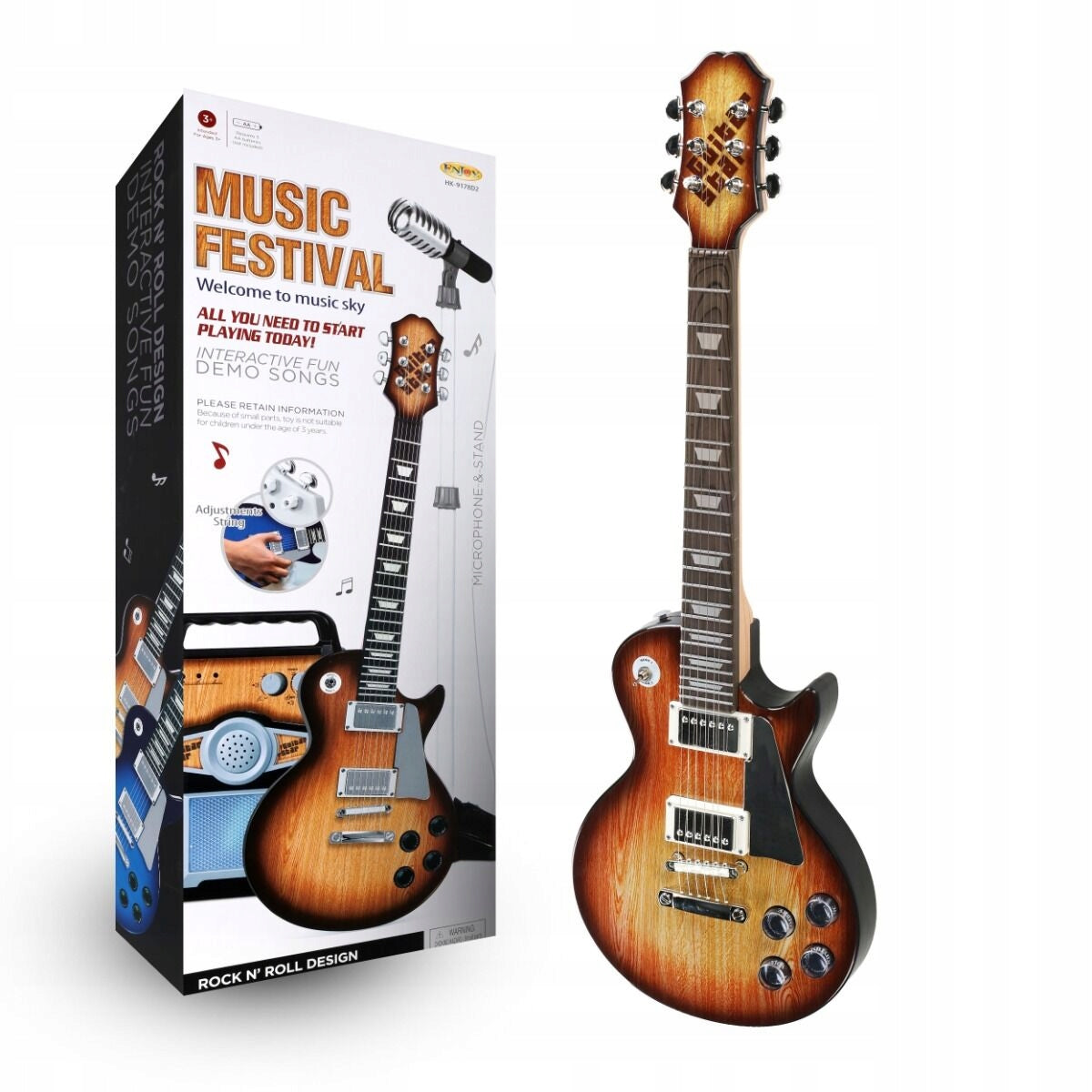 Large Musical Set Electric Guitar Amplifier Stove Stand + Microphone Manufacturer code 5908249841895