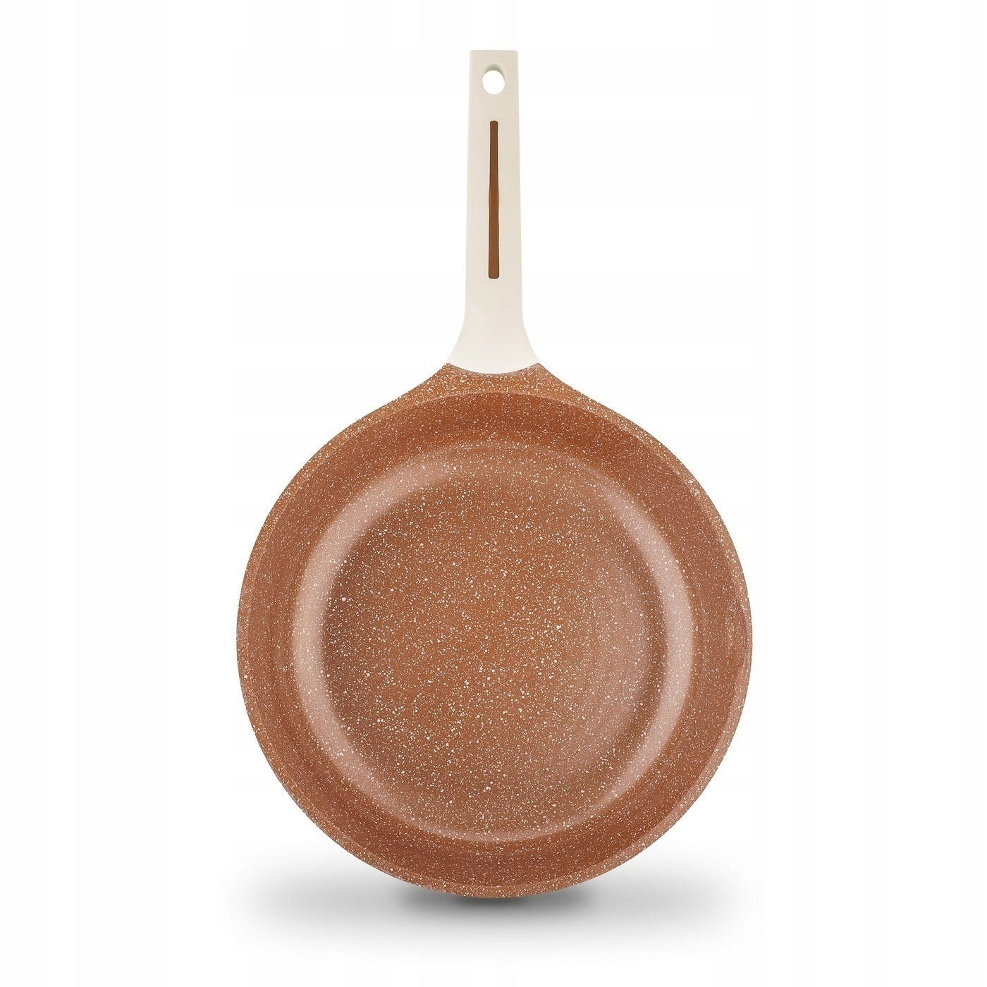 Large PAN INDUCTION GAS NONSTICK frying pan 28 cm Texture Cream Packaging status original