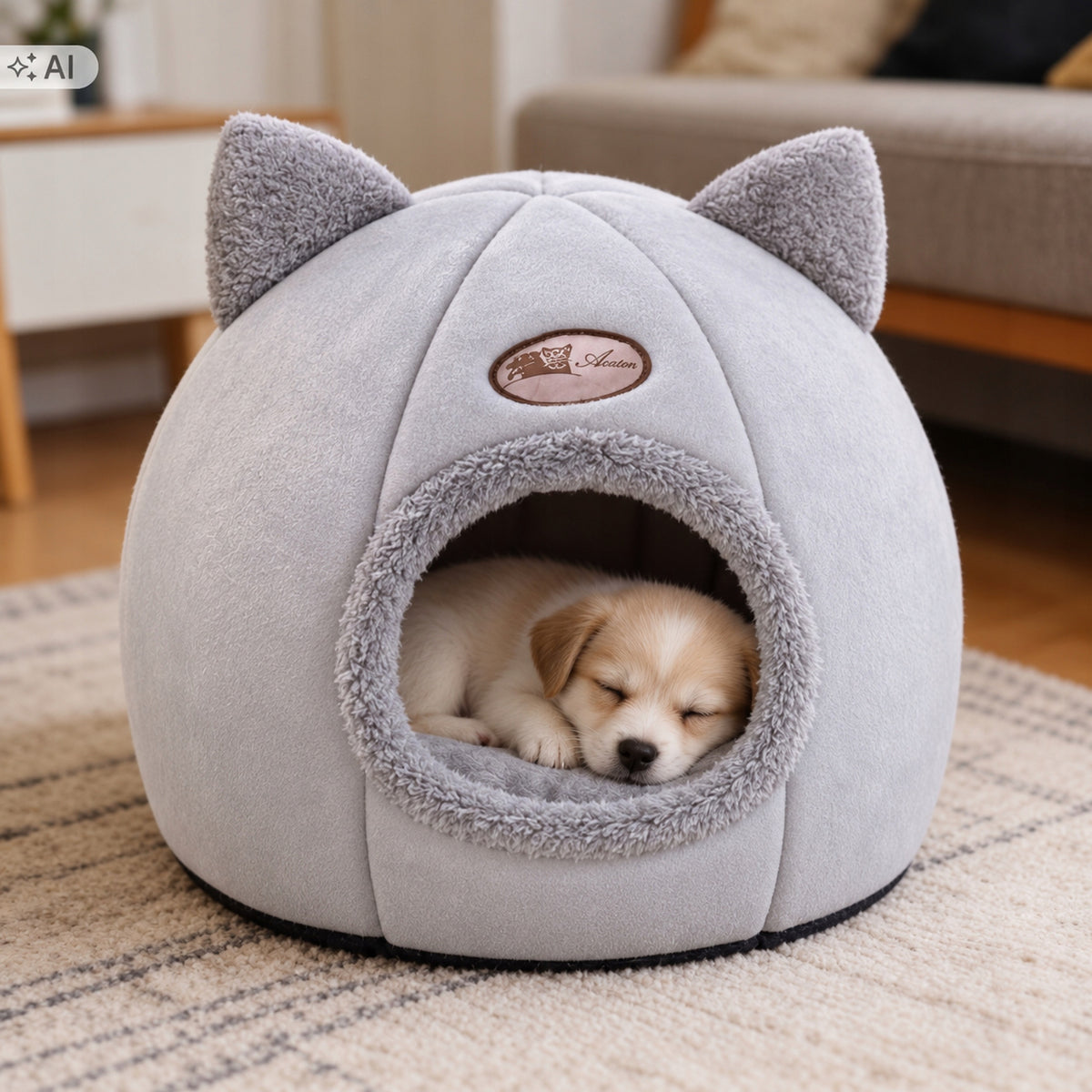 Large Playpen Bed Dog Booth Soft Plush Warm Packaging status original