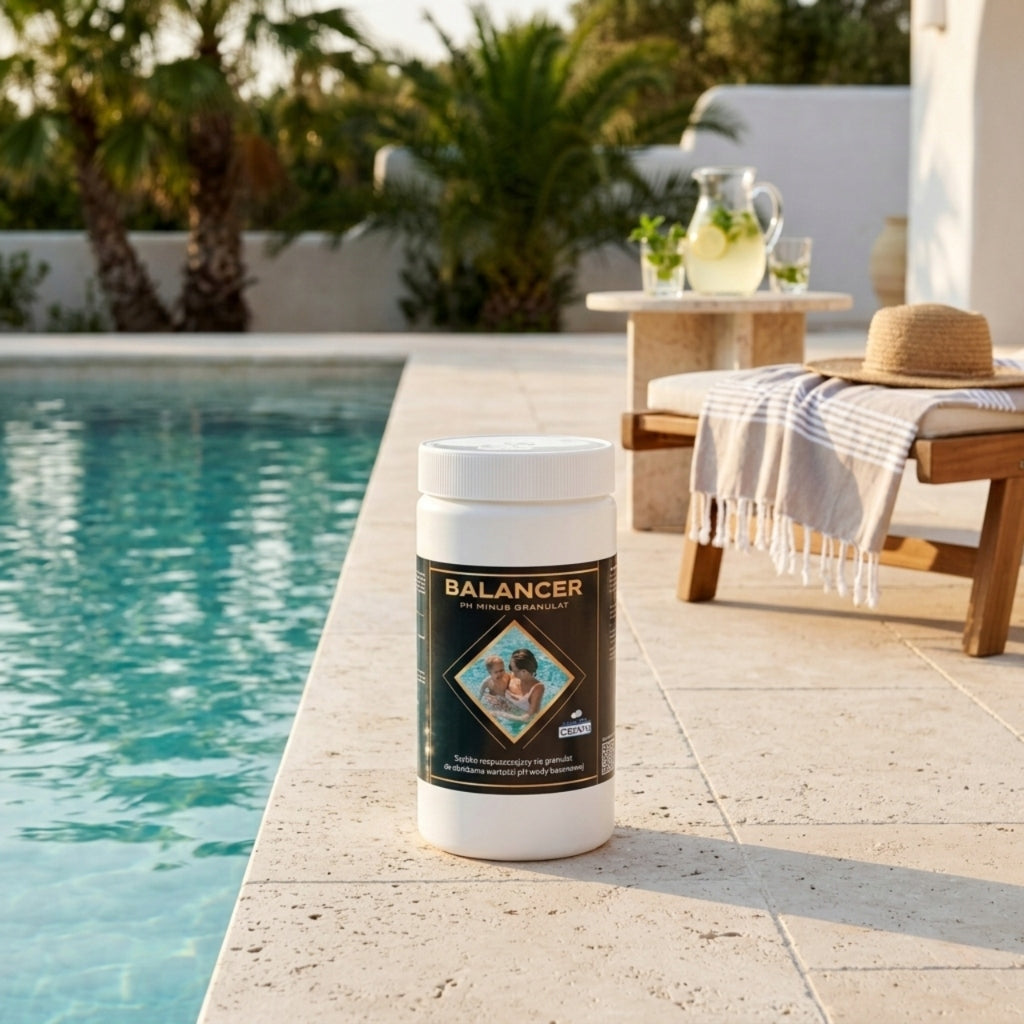 Large Pool Chemistry Starter Kit 7in1 Chlorine Coagulant Antialgae pH Product weight with unit packaging 7 kg