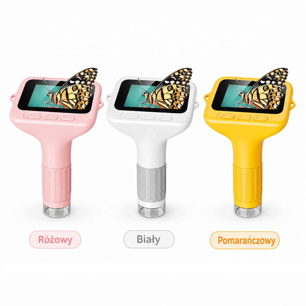Large Portable Digital Microscope For Kids 3" IPS LCD LED 1000X USB Screen Packaging status original