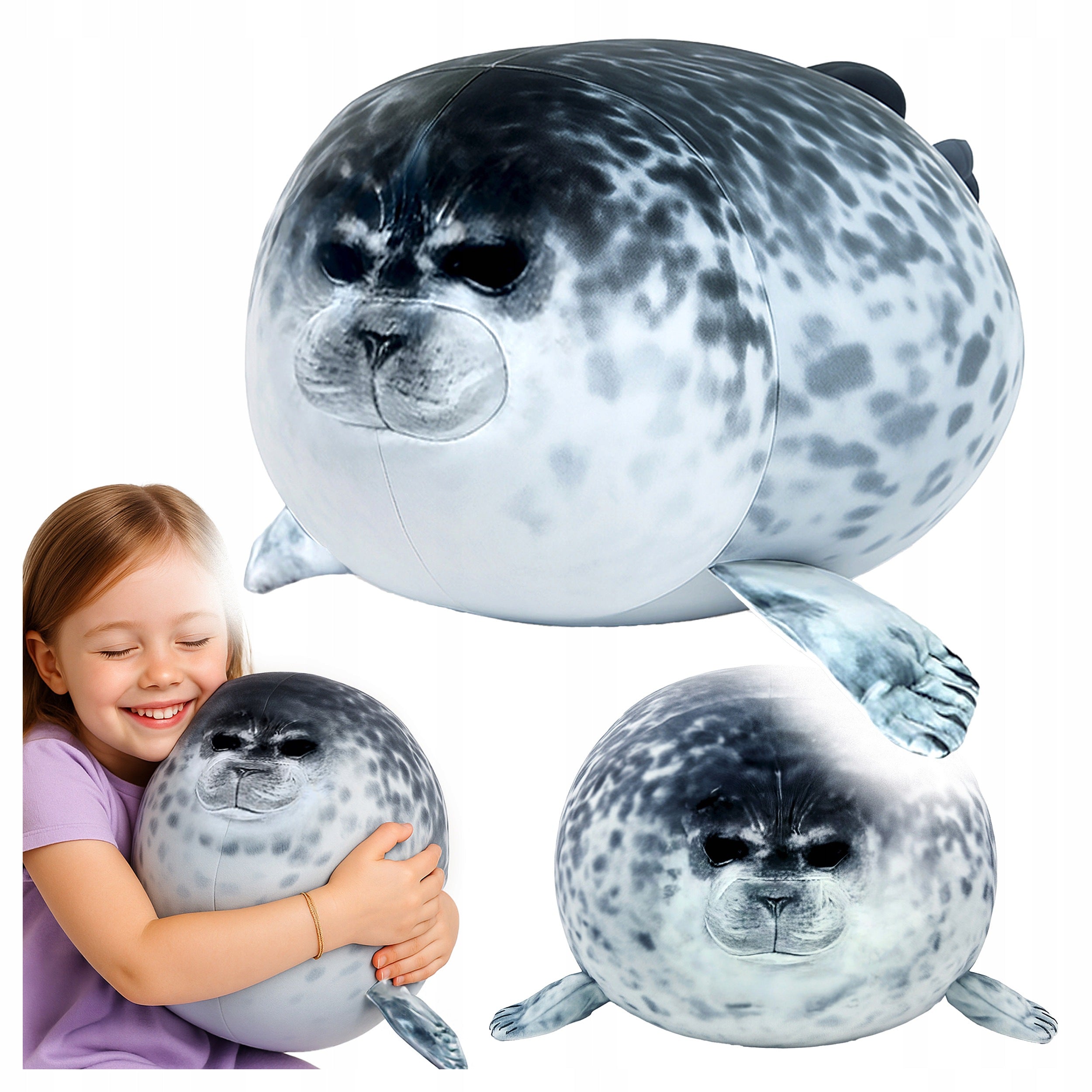 Large SEAL BEAR PLUSH CUDDLY PLUSH Soft Pleasant 60 cm