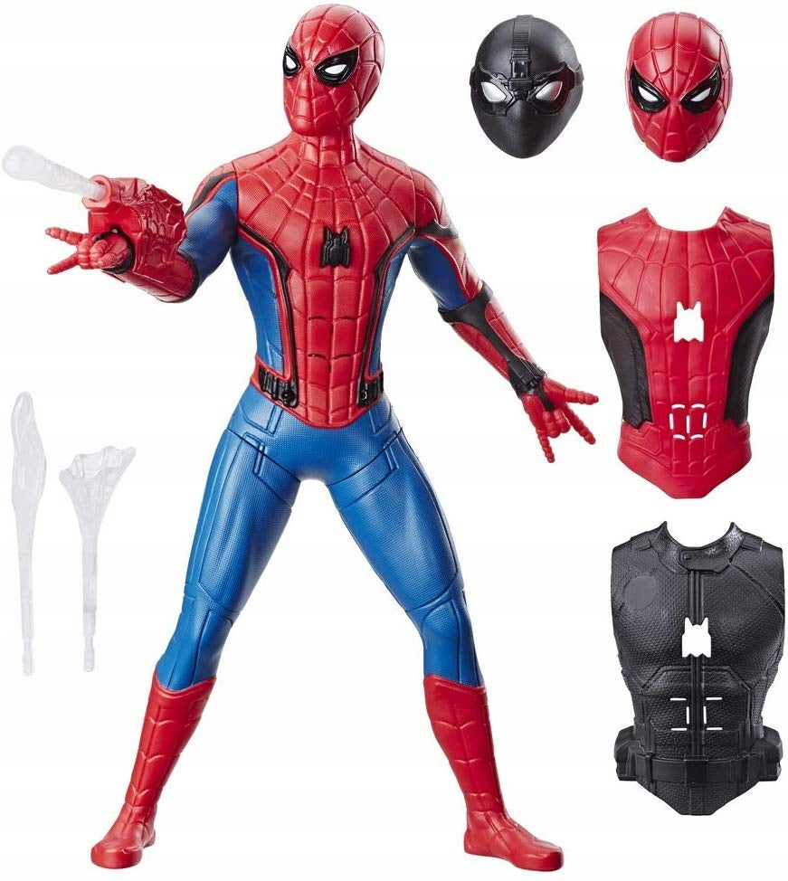 Large SPIDERMAN figure by HASBRO with SOUNDS launcher and accessories E3567 Manufacturer code E3567