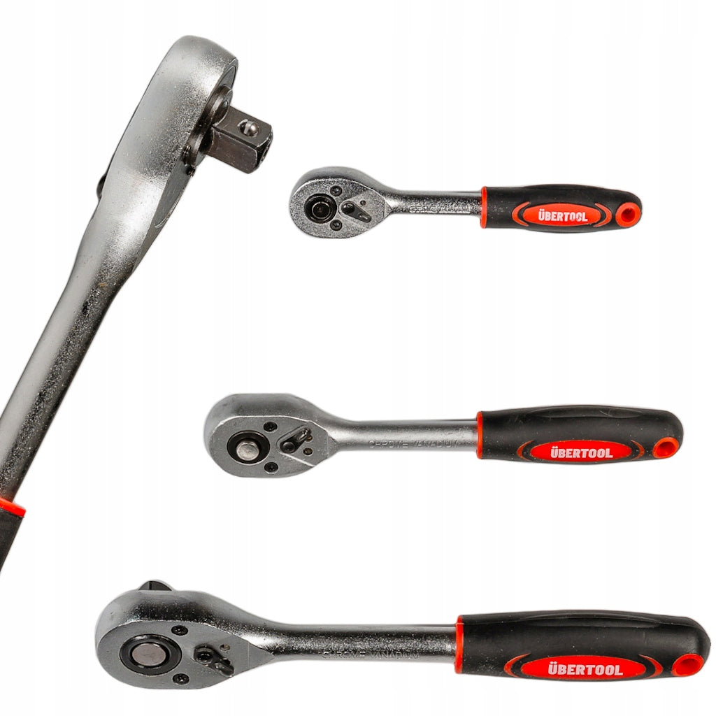 Large Set of Socket Wrench Tools 216 el. 1/2", 3/8", 1/4" BMC Manufacturer code ZX-121125MT