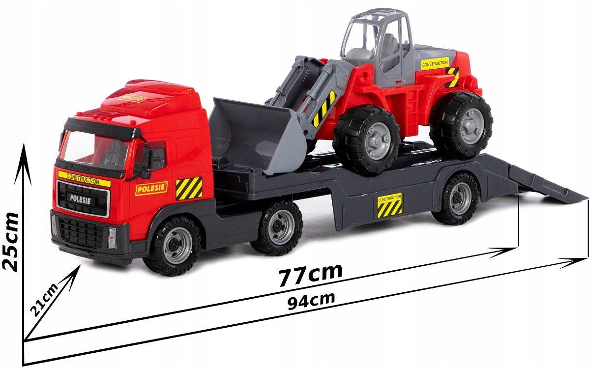 Large Solid Truck Kit with Semitrailer Tir Tow Truck + Functional Loader Manufacturer code 7832