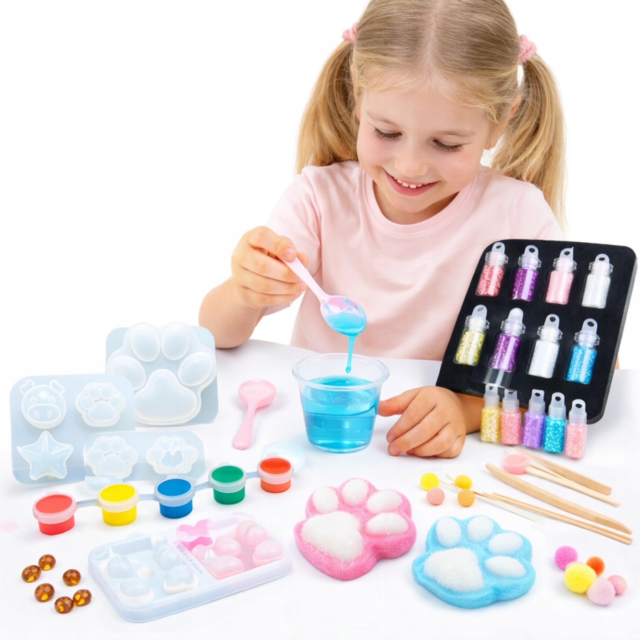 Large Squishy Making Kit DIY Paws Creative Plastic For Kids Manufacturer code Duży Zestaw Do Robienia Squishy DIY