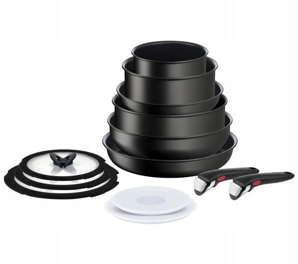 Large Tefal set of pots, pans and Tefal aluminum, 13 pcs. INDUCTION