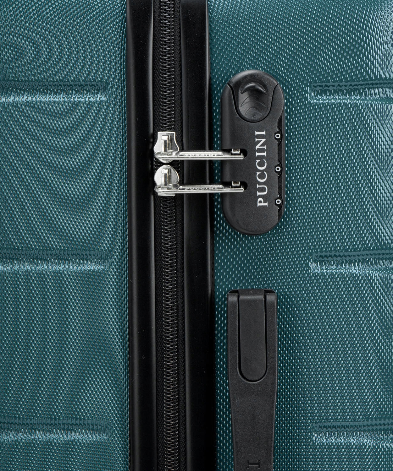 Large Travel Suitcase Hard On Wheels PUCCINI Green ABS024A-5 Height 75 cm