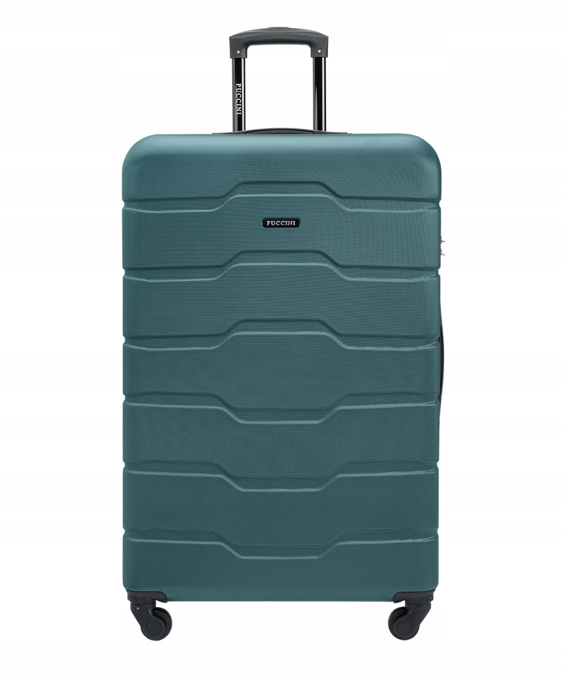 Large Travel Suitcase Hard On Wheels PUCCINI Green ABS024A-5 Packaging status original