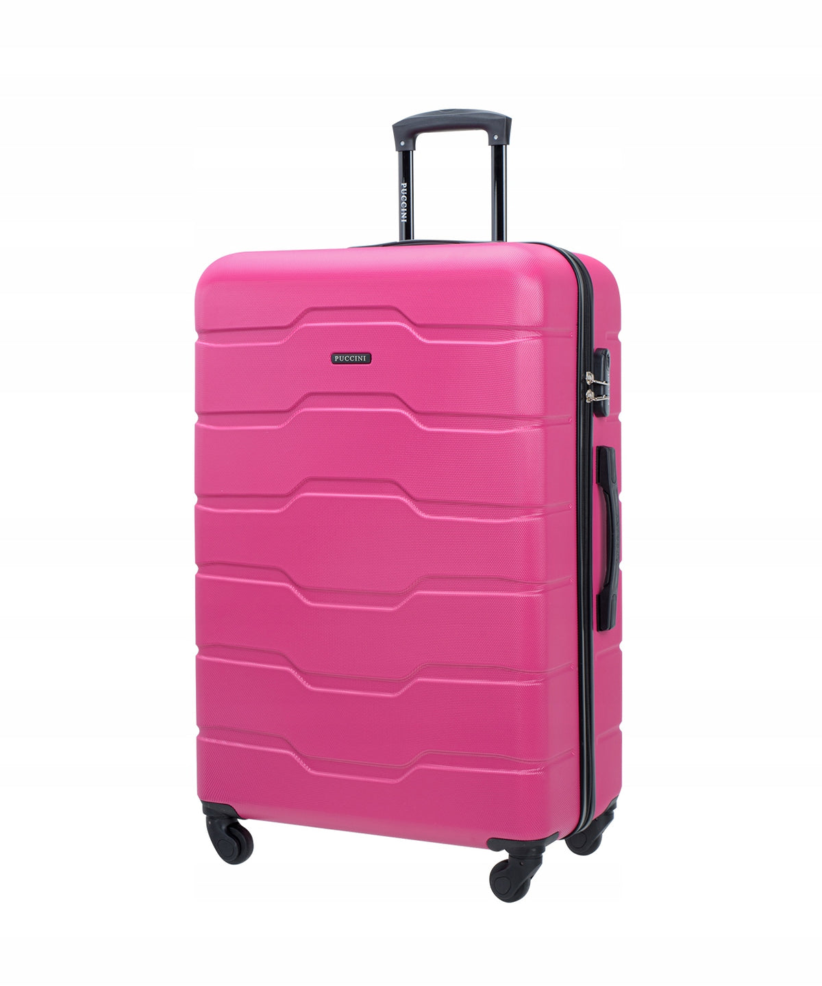 Large Travel Suitcase Hard On Wheels PUCCINI Pink ABS024A-3A
