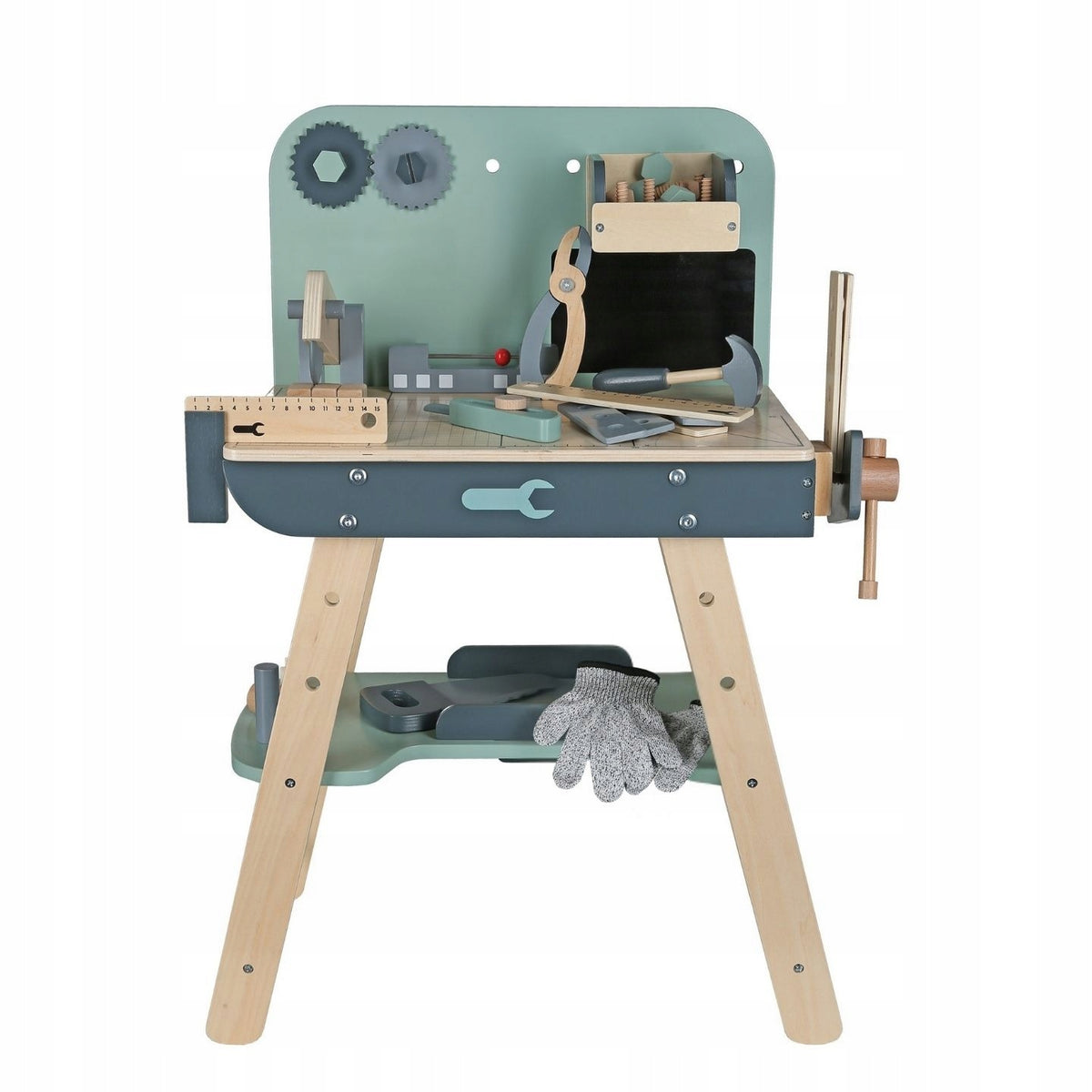 Large Wooden Workshop with Tools DIY Kit 74x53x30cm Manufacturer code Drewniany Warsztat z Narzędziami