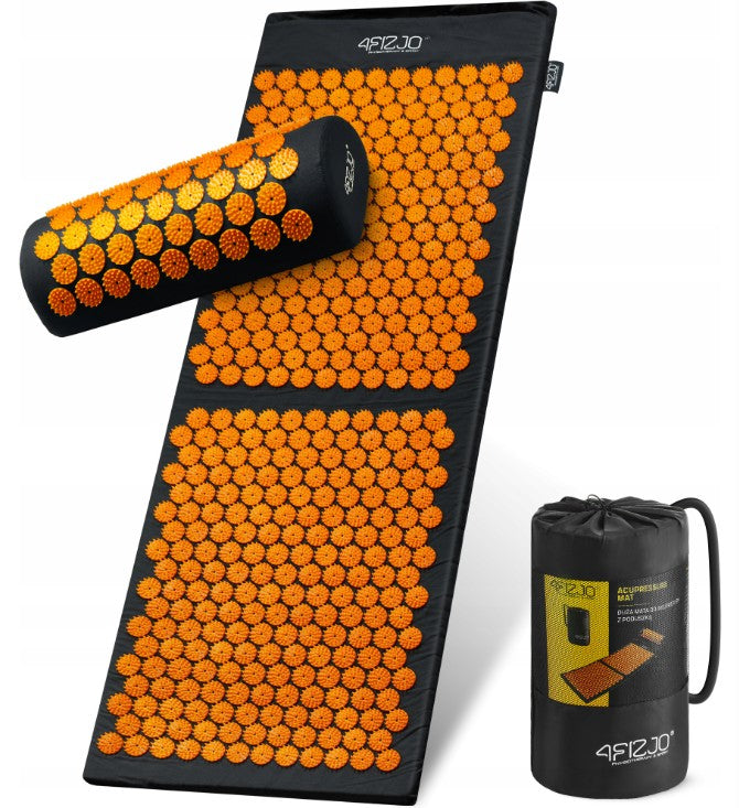 Large XL acupressure mat with spikes 110x42cm 4FIZJO + POMR pain PILLOW
