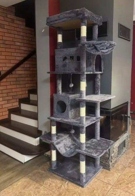Large cat scratcher 170 cm stable high dark grey