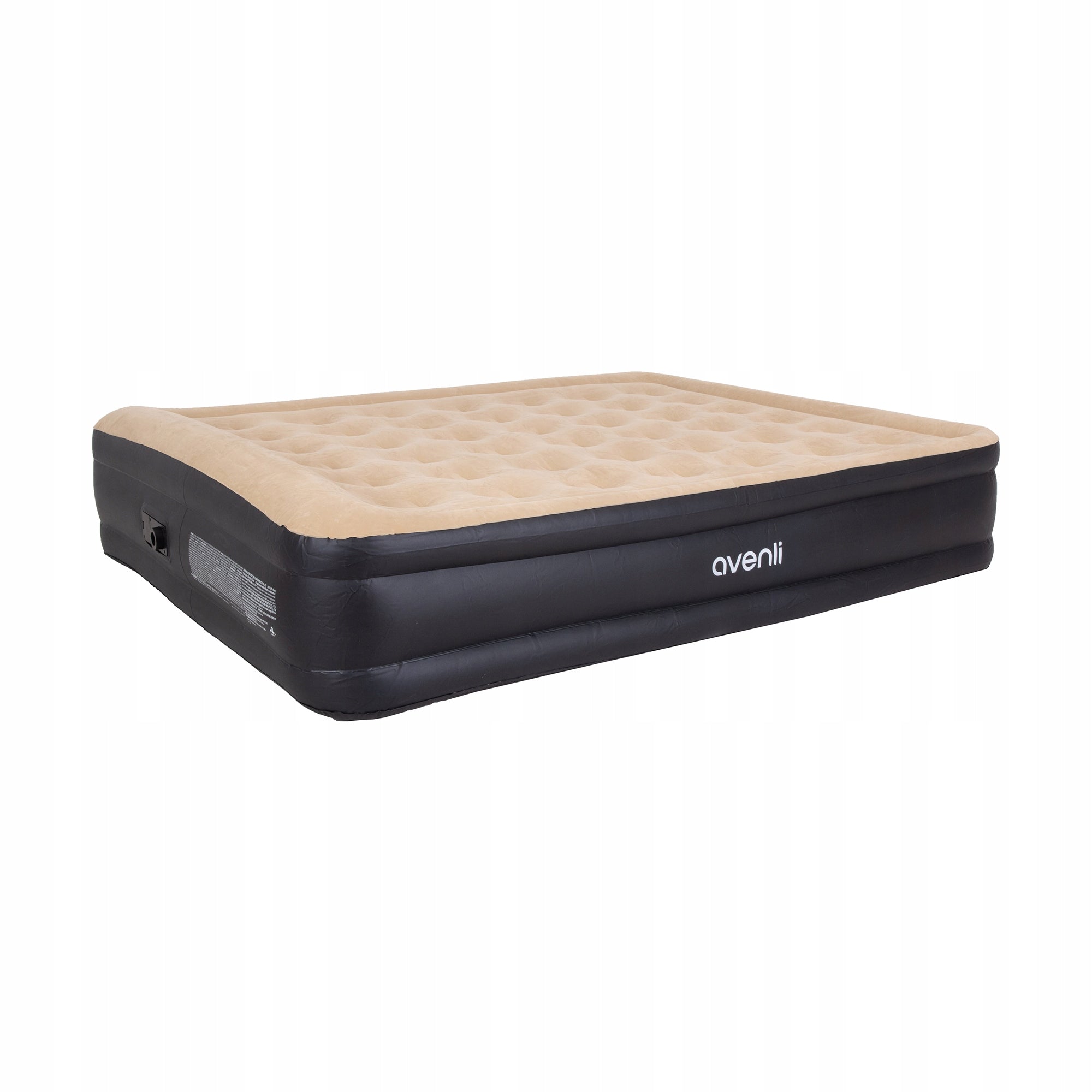Large high pumped mattress AVENLI with built-in pump 203x157x47 cm