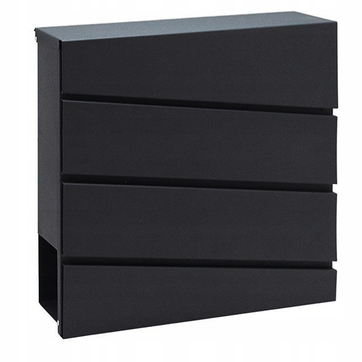 Large mailbox for letters newspaper leaflets mail A4 black Manufacturer code H-383