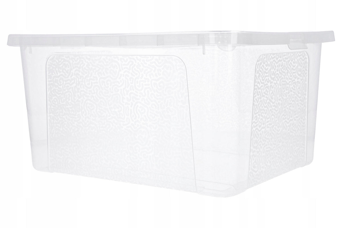 Large plastic container with lid, toy box, 20 liters, plastic containers Capacity 20 l