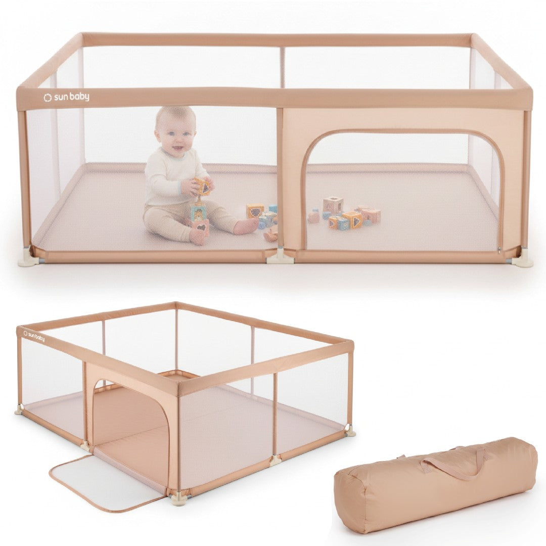Large playpen cot Square toys with floor Dry pool 150x200 roses