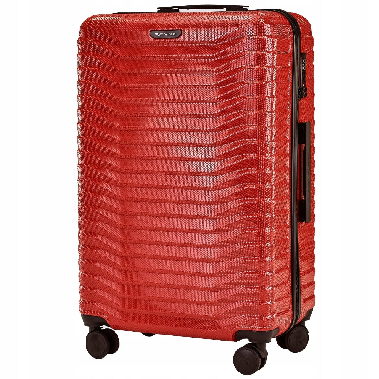Large suitcase WINGS with TSA lock very durable polycarbon on 4 wheels 97L Brand Wings