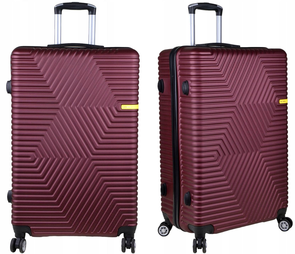 Large suitcase with wheels polycarbonate SunBag - model Libra red
