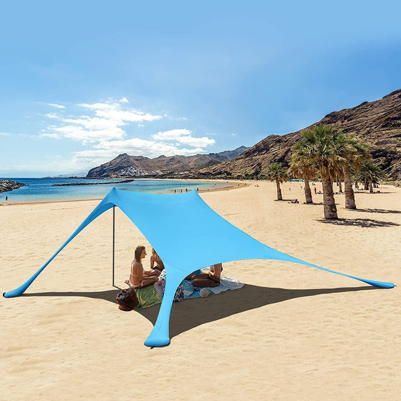 Large tent tarp beach canopy sun screen 2x2m set blackout Packaging status original